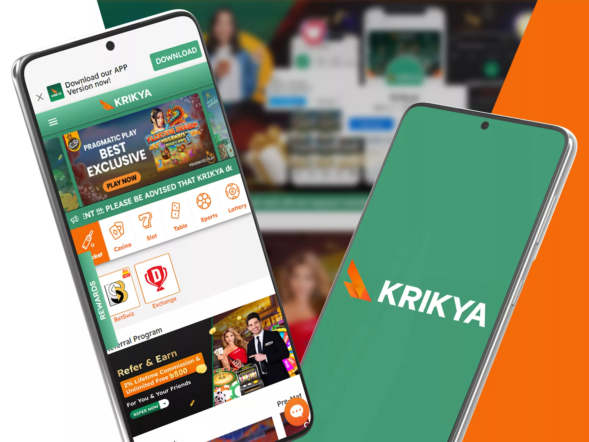 You can use all of the Krikya features with your phone.