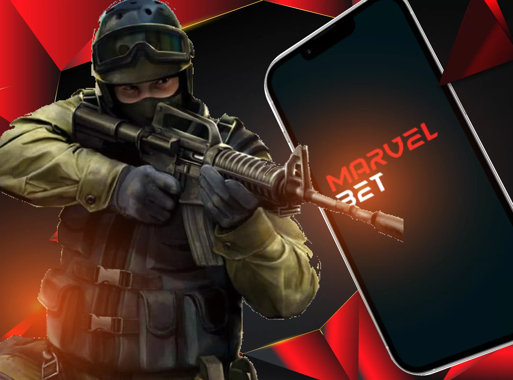 Bet on your favorite CS:GO teams in the Marvelbet app.
