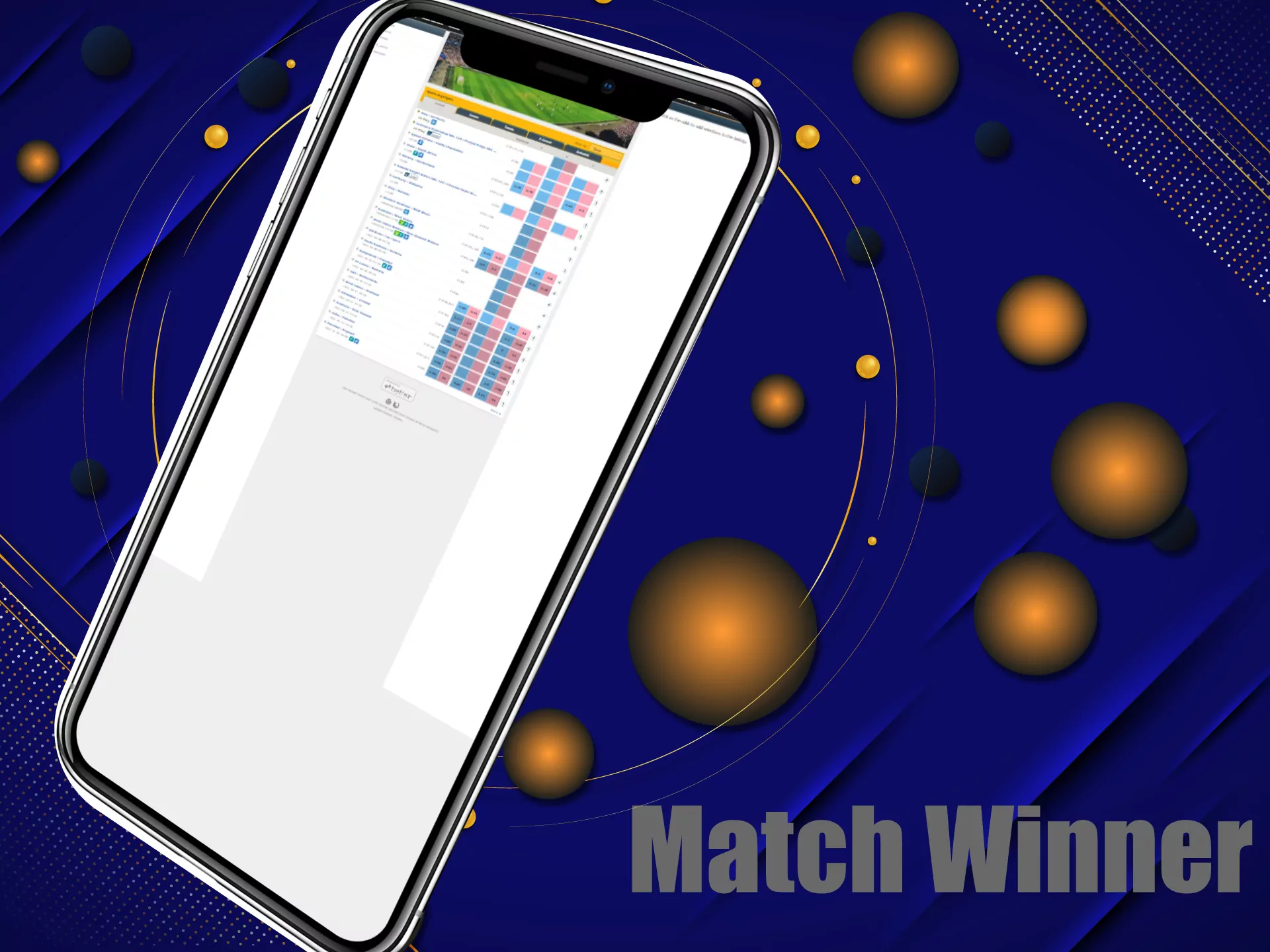You can bet on the winner of the match in the ICCWIN app.