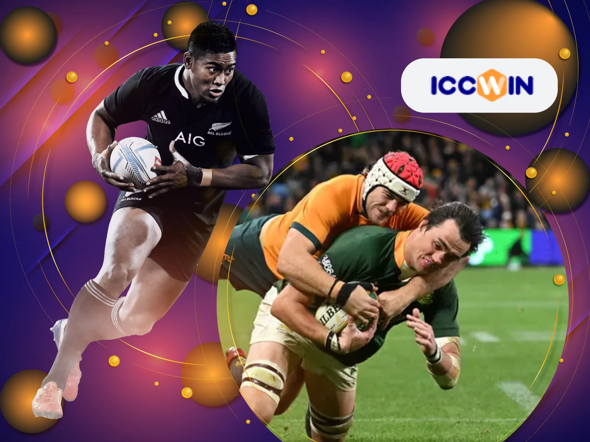 Place bets on the rugby matches in the ICCWIN sportsbook.