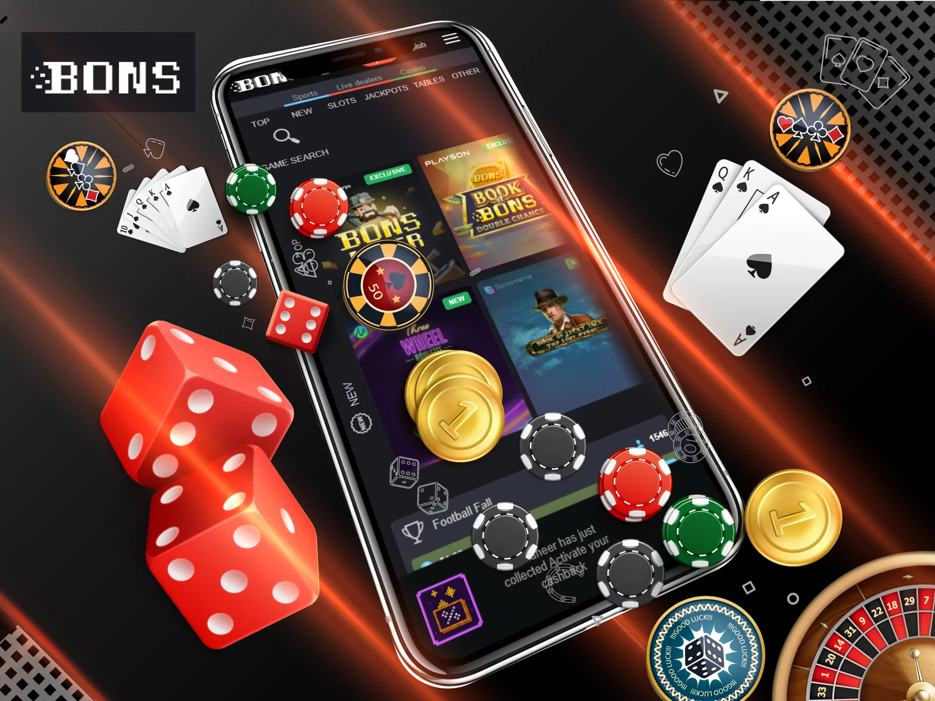 Bons also has a great online casino for your enartainment.