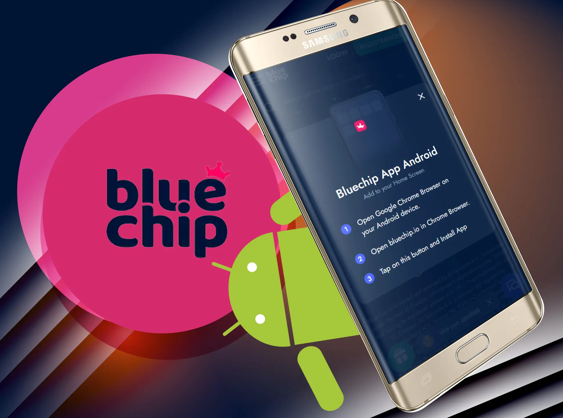 Download the Bluechip application on your Android device.