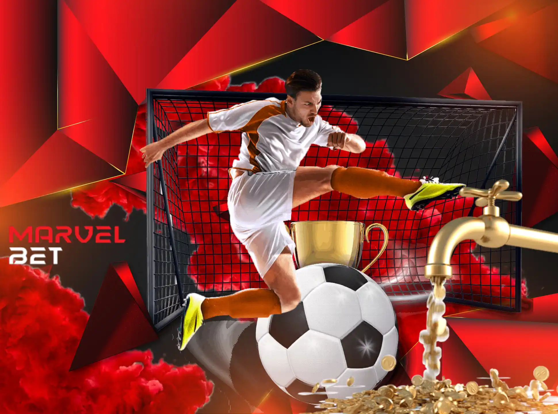 Create the MarvelBet account, top it up, choose the event and place a bet on its outcome.