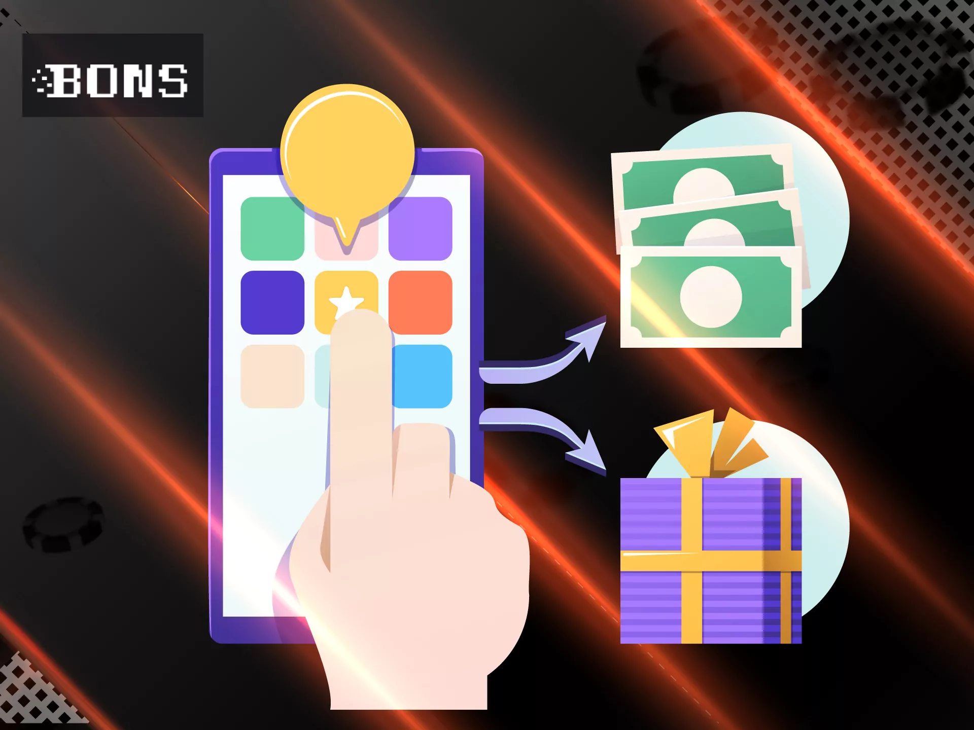 You can withdraw your winnings from Bons only after verification.