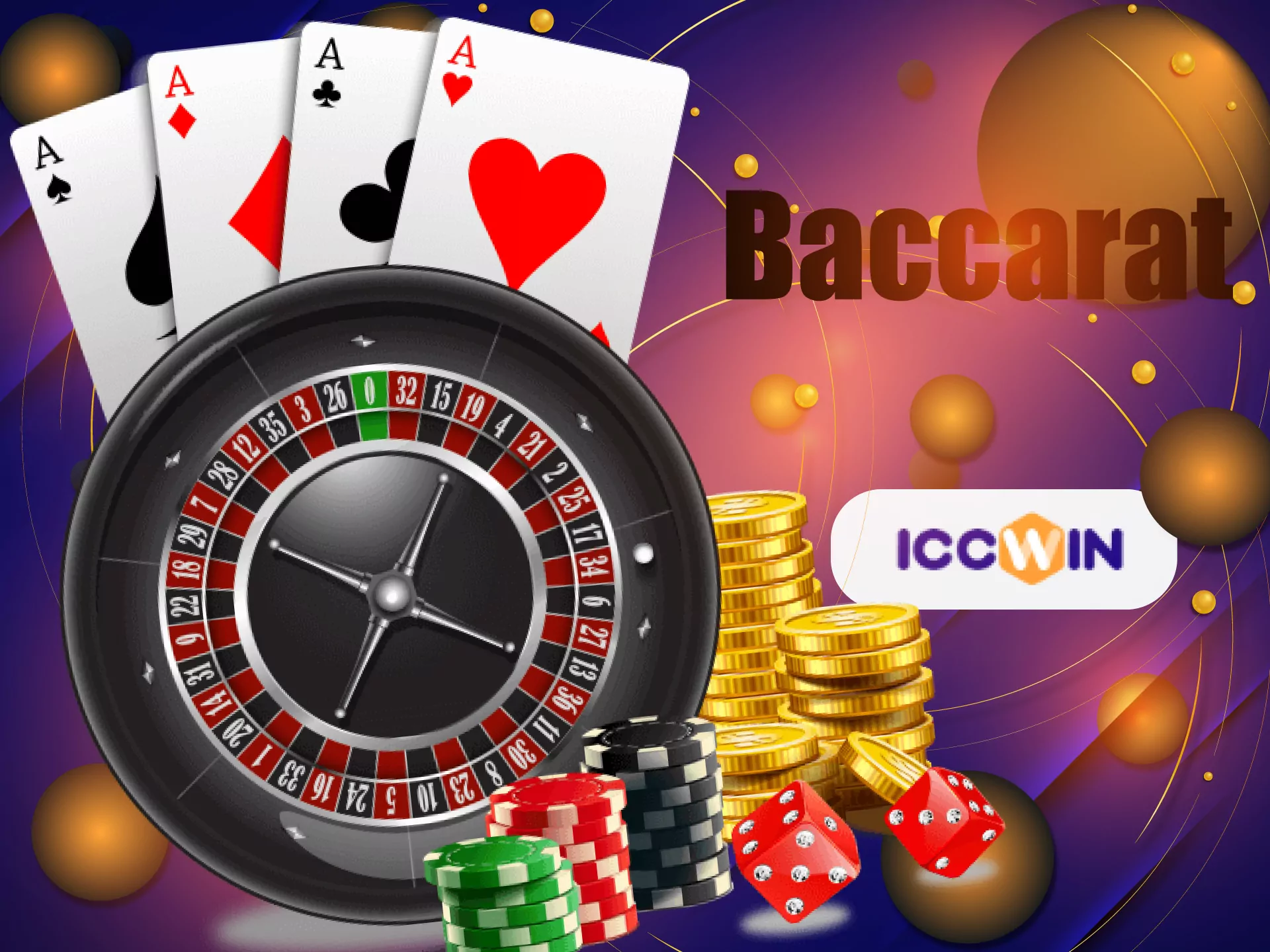 Baccarat games are available in the ICCWIN casino.
