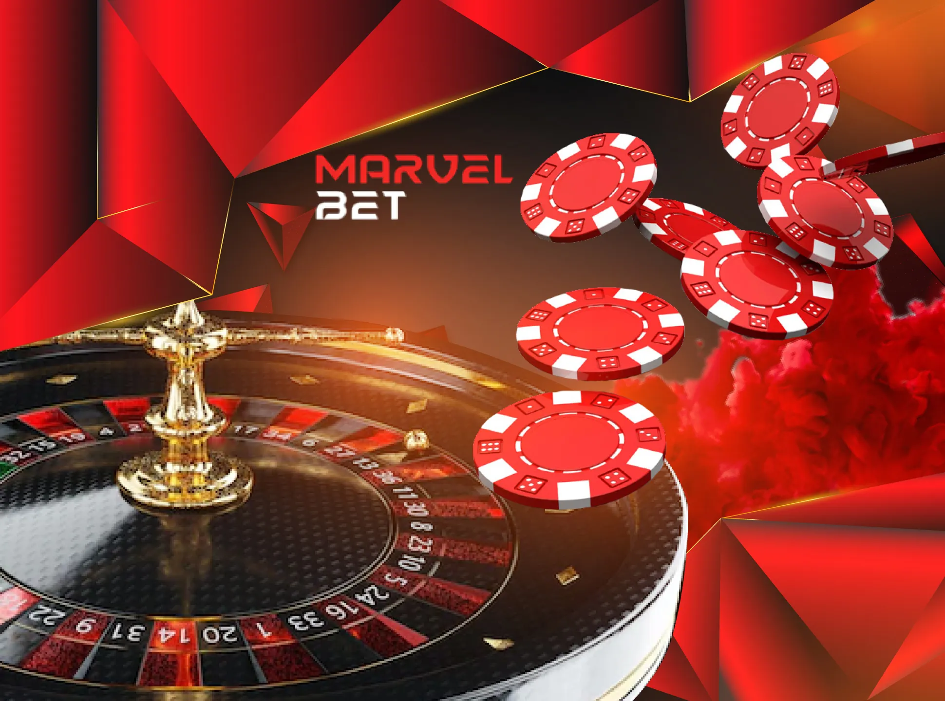 Play different types of roulette in the MarvelBet casino.