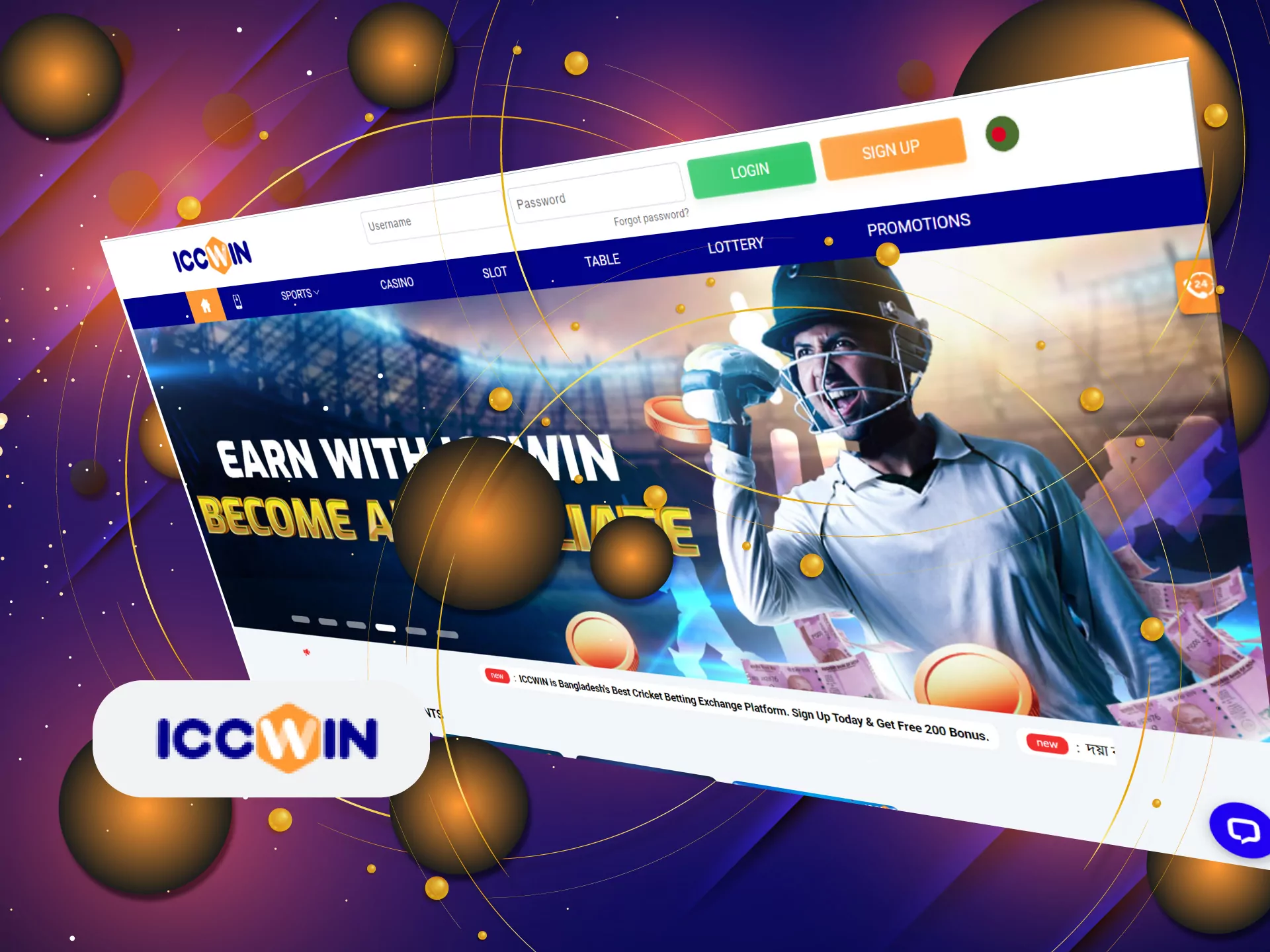 ICCWIN is an official and legal online betting shop in Bangladesh.