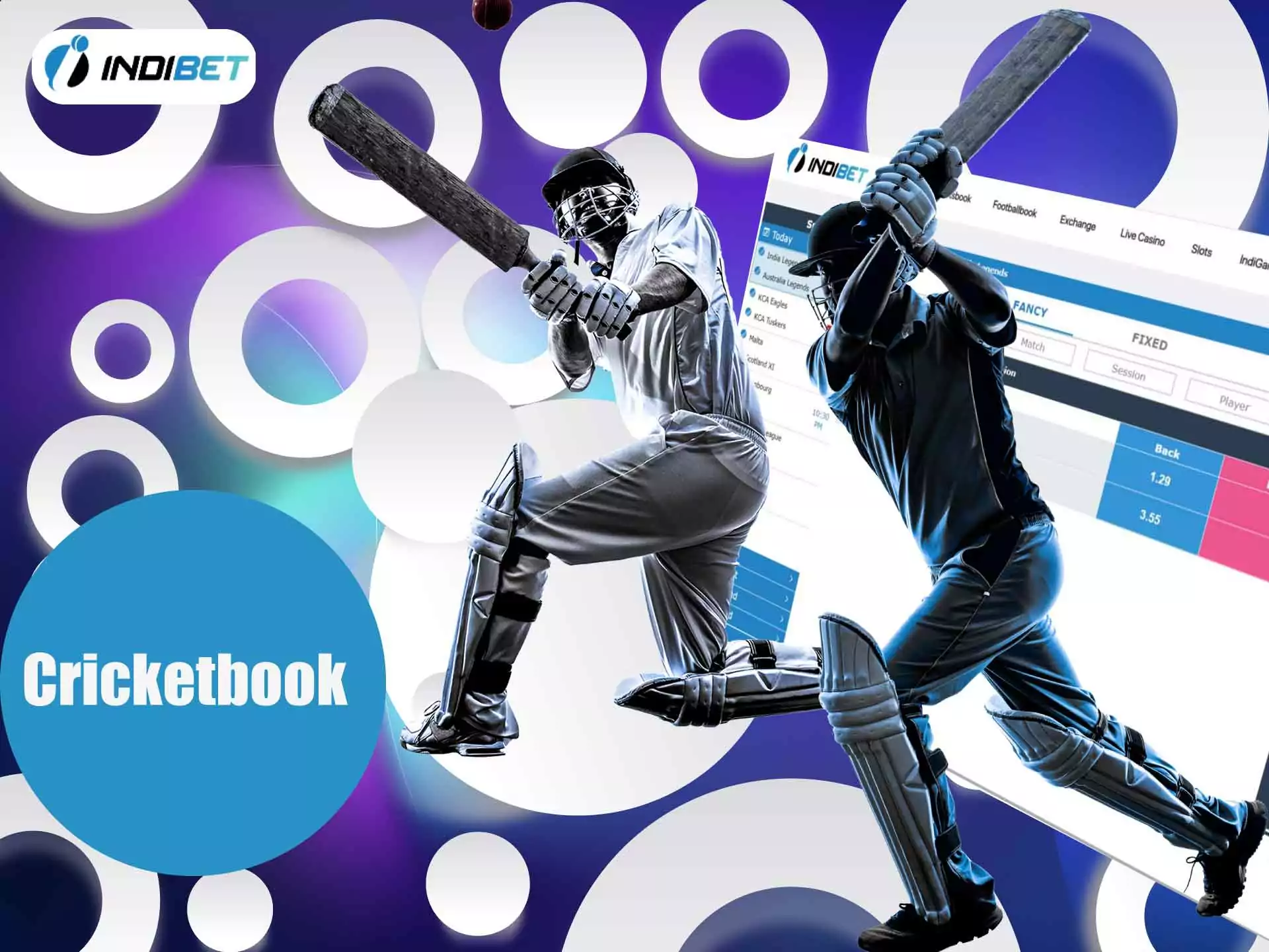 Place bets on the cricket events in the Indibet sportsbook.