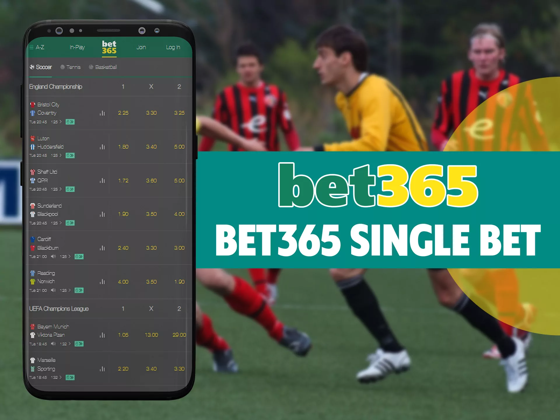 Make multiple single bets and win all of them at Bet365.